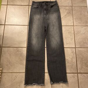 Joe’s Jeans Women’s 26 Denim Grey Wash Jeans Distressed Ankles Long